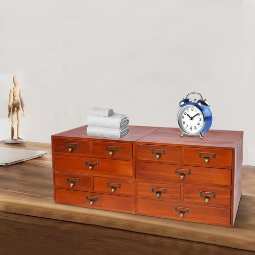 4pcs drawer wooden - wooden, desktop